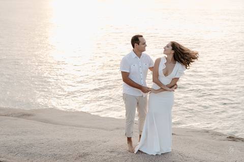 ensaio pré-casamento no amanhecer, na praia e trilha do Gravatá em Florianópolis. Por Thiago Braga '