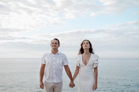 ensaio pré-casamento no amanhecer, na praia e trilha do Gravatá em Florianópolis. Por Thiago Braga '