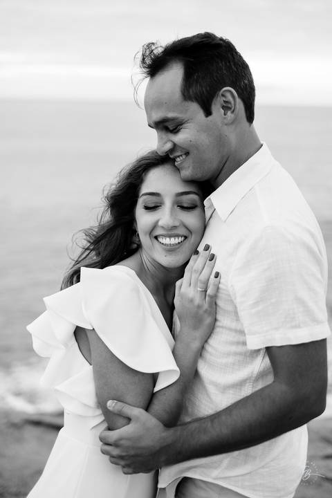 ensaio pré-casamento no amanhecer, na praia e trilha do Gravatá em Florianópolis. Por Thiago Braga '