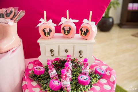 Maça do amor Minnie rosa'