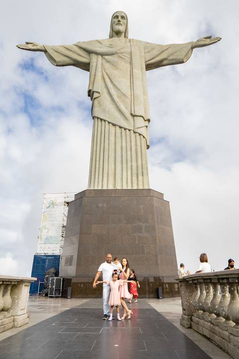 Batizado no Cristo Redentor'