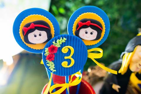 Ornamentação festa infantil Branca de neve'
