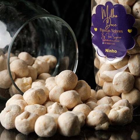 Foto de pipoca gourmet de leite ninho'