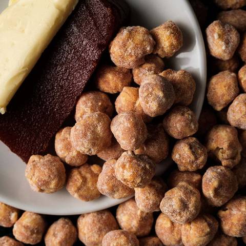 Foto de pipoca gourmet de goiabada com queijo'