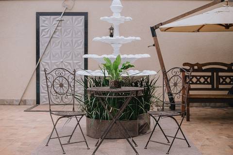 Foto da decoração do casamento civil no Espaço Atlanta'