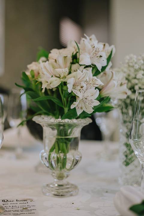 Foto da decoração do casamento civil no Espaço Atlanta'