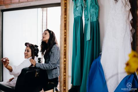 Making of da noiva, antes do Casamento na chácara Carpe Diem, em são josé dos pinhais, curitiba, paraná'