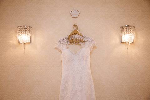 Fotografia do vestido de noiva para Casamento em Maringá'
