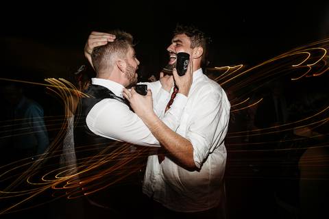 foto de festa de casamento, casamento duplo, de gêmeas, em Mandaguaçu'