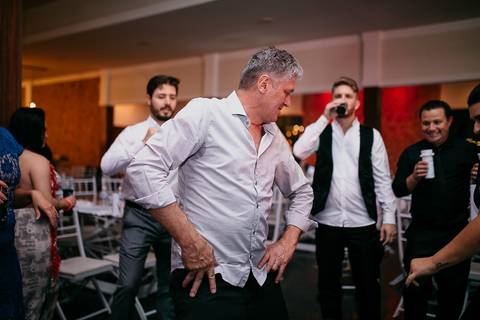 foto de festa de casamento, casamento duplo, de gêmeas, em Mandaguaçu'