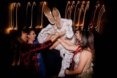 foto de festa de casamento, casamento duplo, de gêmeas, em Mandaguaçu'
