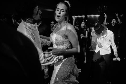 foto de festa de casamento, casamento duplo, de gêmeas, em Mandaguaçu'