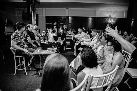 foto de festa de casamento, casamento duplo, de gêmeas, em Mandaguaçu'