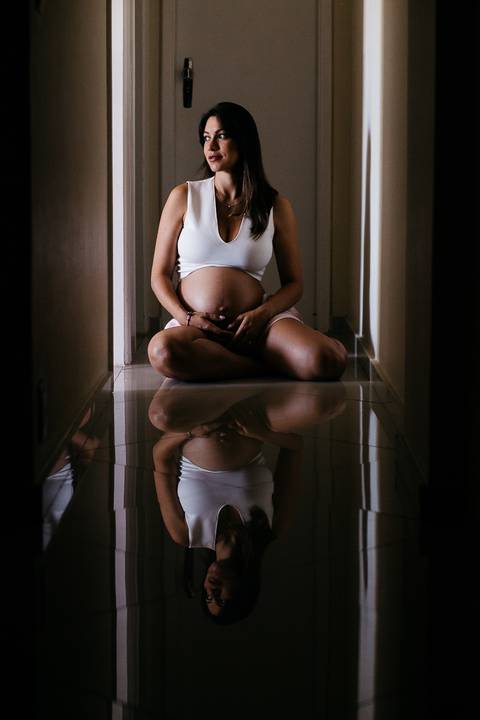 Ensaio de gestante, lifestyle, dentro de casa, Rio de Janeiro/RJ'
