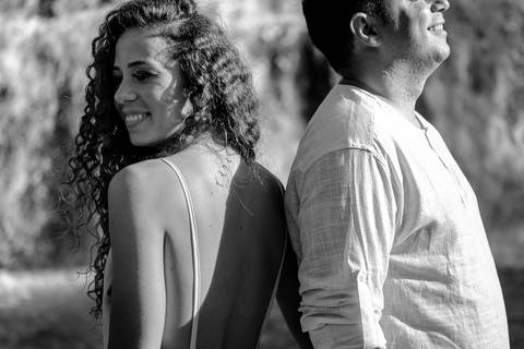 Ensaio de bodas de estanho, 10 anos de casamento. Ensaio realizado na casa do casal e no salto bandeirantes.'