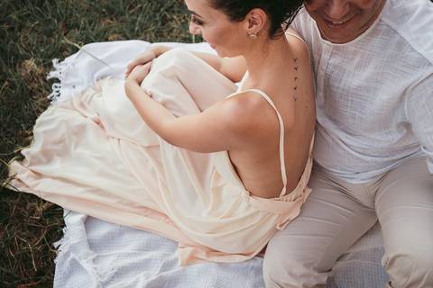 Ensaio de bodas de estanho, 10 anos de casamento. Ensaio realizado na casa do casal e no salto bandeirantes.'
