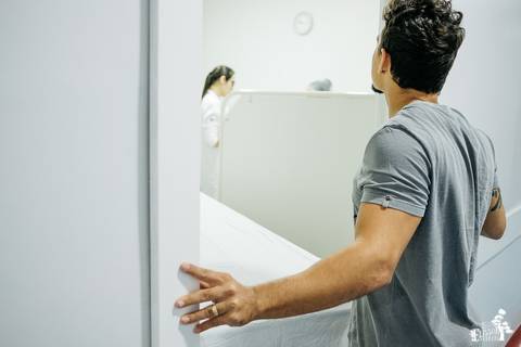 Fotografia de parto, hospital santa rita, em Maringá/PR'