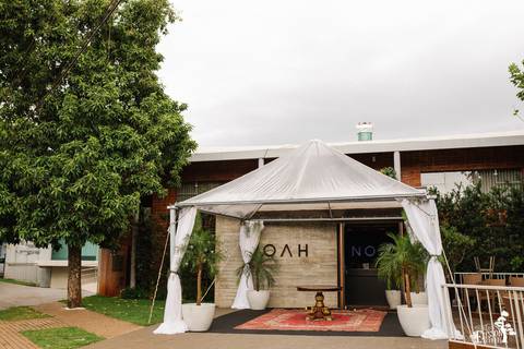 foto da fachada de onde foi realizado o casamento de Bianca e Pedro em Maringá'