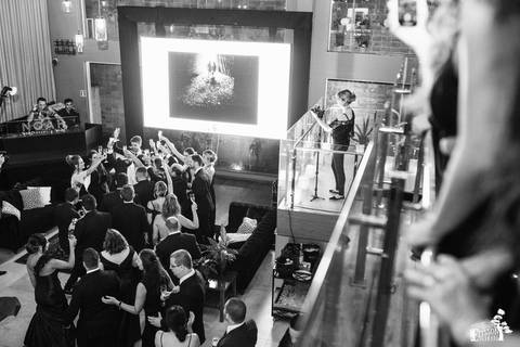 festa de casamento dentro do Noah Club, em Maringá'