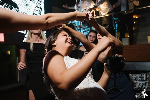 festa de casamento dentro do Noah Club, em Maringá'