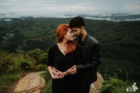 Pedido de namora surpresa em Ortigueira, no Morro da Pedra Branca'