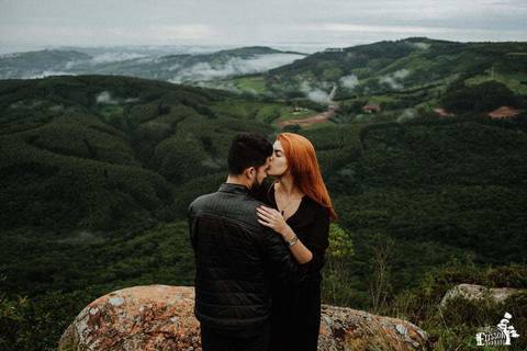 Pedido de namora surpresa em Ortigueira, no Morro da Pedra Branca'