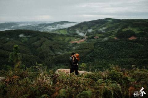Pedido de namora surpresa em Ortigueira, no Morro da Pedra Branca'