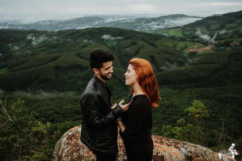 Pedido de namora surpresa em Ortigueira, no Morro da Pedra Branca'