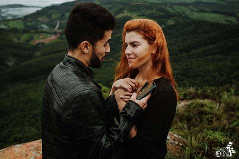 Pedido de namora surpresa em Ortigueira, no Morro da Pedra Branca'