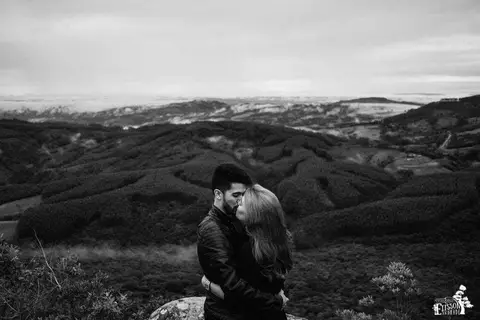Pedido de namora surpresa em Ortigueira, no Morro da Pedra Branca'