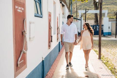 Fotografia de Ensaio Pré-Casamento no Farol de Santa Luzia e Convento da Penha - Vila Velha - ES'