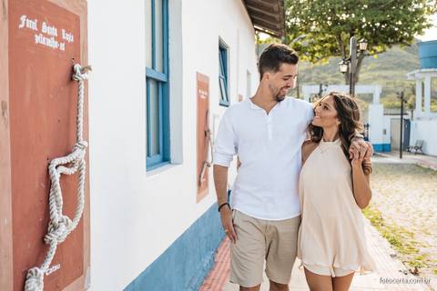 Fotografia de Ensaio Pré-Casamento no Farol de Santa Luzia e Convento da Penha - Vila Velha - ES'