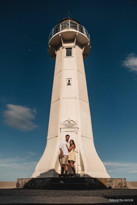 Fotografia de Ensaio Pré-Casamento no Farol de Santa Luzia e Convento da Penha - Vila Velha - ES'