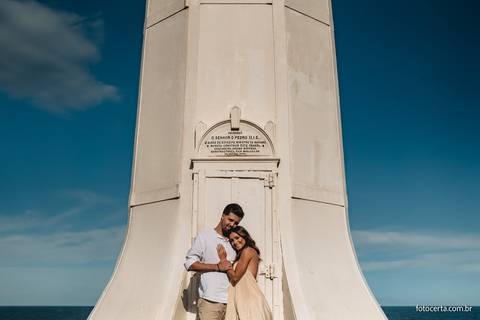 Fotografia de Ensaio Pré-Casamento no Farol de Santa Luzia e Convento da Penha - Vila Velha - ES'