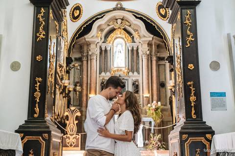 Fotografia de Ensaio Pré-Casamento no Farol de Santa Luzia e Convento da Penha - Vila Velha - ES'