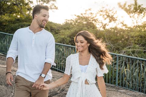 Fotografia de Ensaio Pré-Casamento no Farol de Santa Luzia e Convento da Penha - Vila Velha - ES'