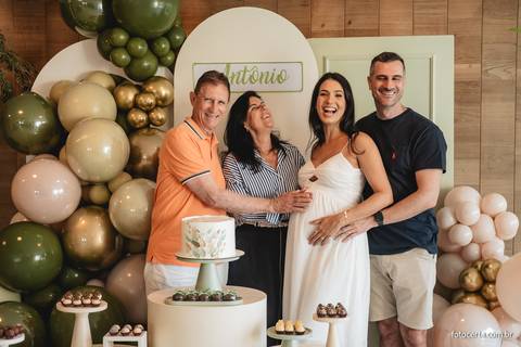 Fotografia de Gestante e Maternidade. Cobertura fotográfica de Chá de Bebê. Fotógrafo Luciano Pacheco - Foto Certa'