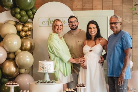 Fotografia de Gestante e Maternidade. Cobertura fotográfica de Chá de Bebê. Fotógrafo Luciano Pacheco - Foto Certa'