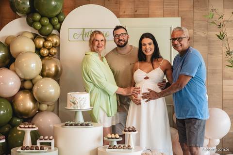 Fotografia de Gestante e Maternidade. Cobertura fotográfica de Chá de Bebê. Fotógrafo Luciano Pacheco - Foto Certa'