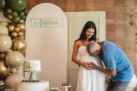 Fotografia de Gestante e Maternidade. Cobertura fotográfica de Chá de Bebê. Fotógrafo Luciano Pacheco - Foto Certa'