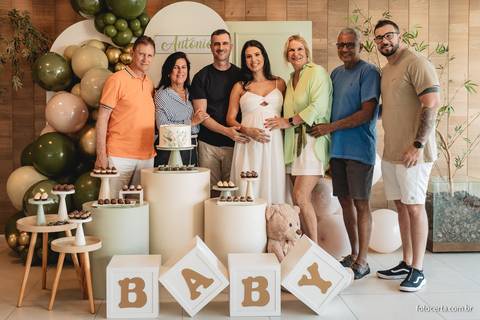 Fotografia de Gestante e Maternidade. Cobertura fotográfica de Chá de Bebê. Fotógrafo Luciano Pacheco - Foto Certa'