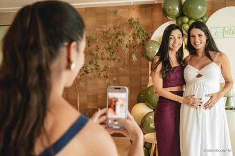 Fotografia de Gestante e Maternidade. Cobertura fotográfica de Chá de Bebê. Fotógrafo Luciano Pacheco - Foto Certa'