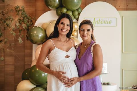 Fotografia de Gestante e Maternidade. Cobertura fotográfica de Chá de Bebê. Fotógrafo Luciano Pacheco - Foto Certa'