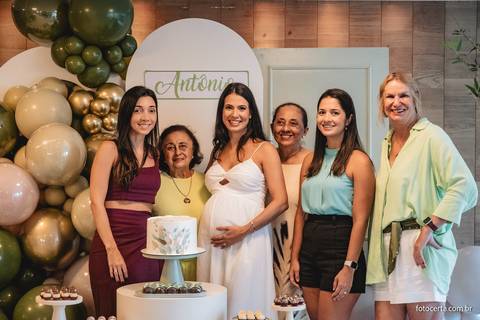 Fotografia de Gestante e Maternidade. Cobertura fotográfica de Chá de Bebê. Fotógrafo Luciano Pacheco - Foto Certa'