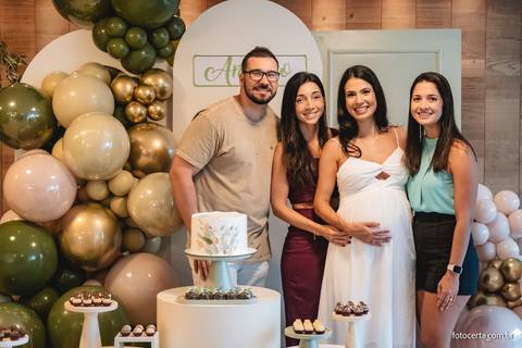 Fotografia de Gestante e Maternidade. Cobertura fotográfica de Chá de Bebê. Fotógrafo Luciano Pacheco - Foto Certa'