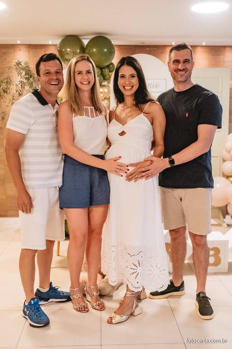 Fotografia de Gestante e Maternidade. Cobertura fotográfica de Chá de Bebê. Fotógrafo Luciano Pacheco - Foto Certa'