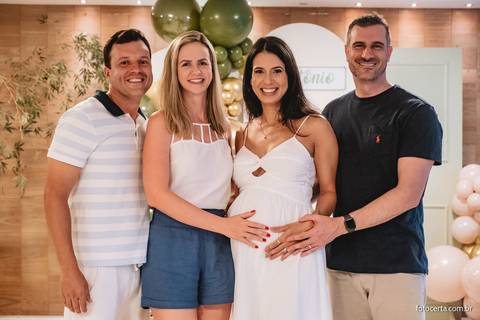 Fotografia de Gestante e Maternidade. Cobertura fotográfica de Chá de Bebê. Fotógrafo Luciano Pacheco - Foto Certa'