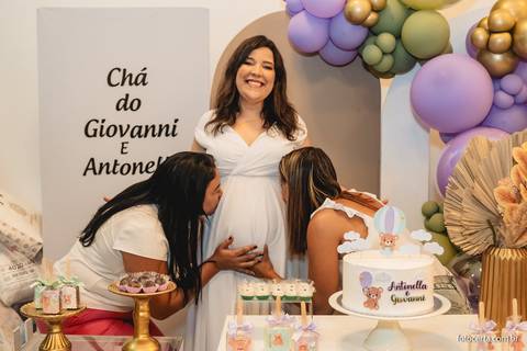 Fotografia de Gestante e Maternidade. Cobertura fotográfica de Chá de Bebê. Fotógrafo Luciano Pacheco - Foto Certa'