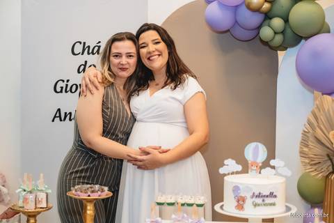 Fotografia de Gestante e Maternidade. Cobertura fotográfica de Chá de Bebê. Fotógrafo Luciano Pacheco - Foto Certa'