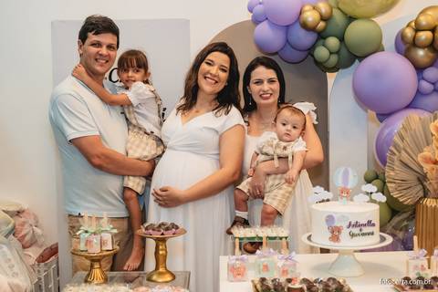 Fotografia de Gestante e Maternidade. Cobertura fotográfica de Chá de Bebê. Fotógrafo Luciano Pacheco - Foto Certa'